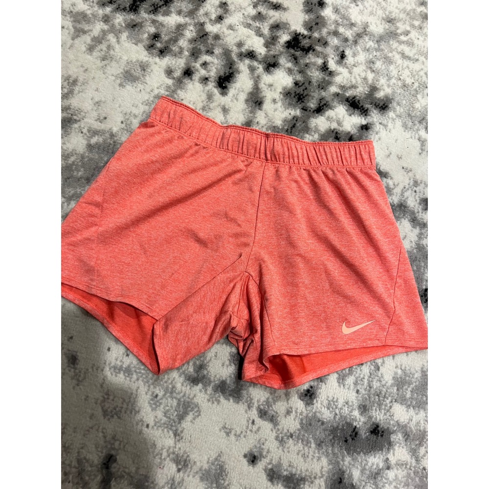 Nike Dri-FIT Womens Small Coral Pink Heathered Athletic Running‎ Shorts Workout